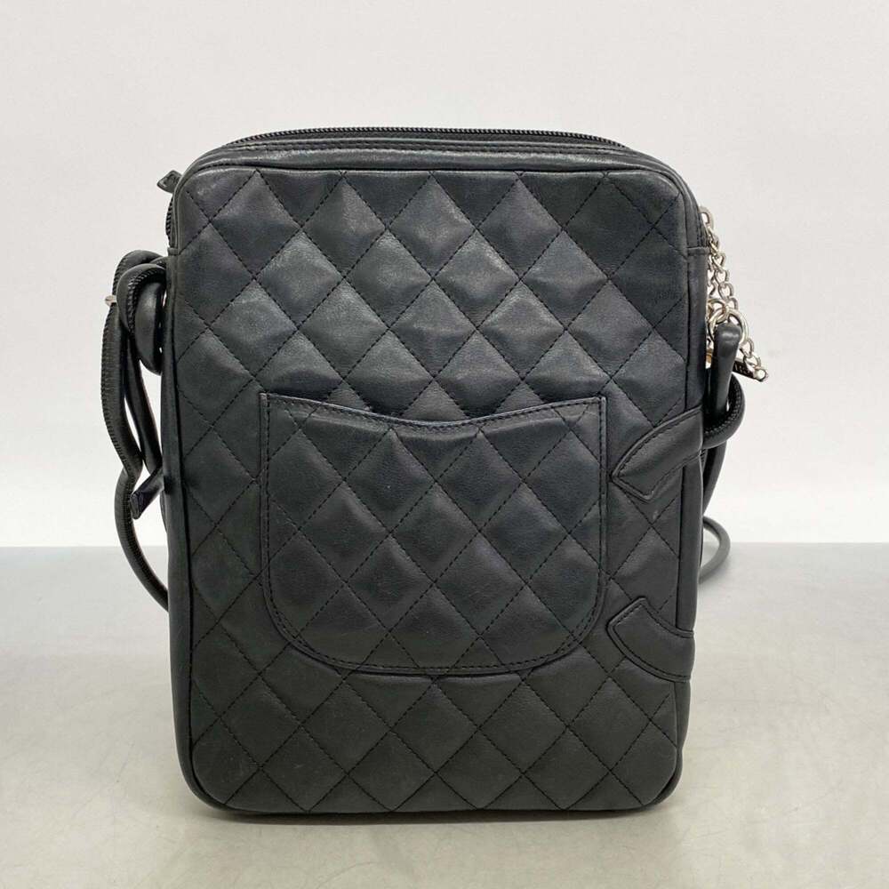 CHANEL Black Lambskin Leather Shoulder Bag - Picture 15 of 15